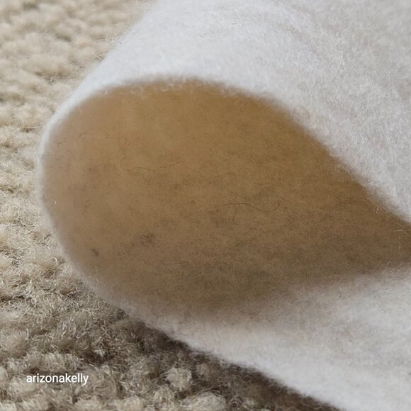Felted Cashmere Scarf THICK ivory - Picture 9 of 16